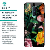 Flowers & Butterfly Glass Case for OnePlus 8