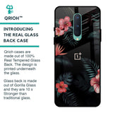 Tropical Art Flower Glass Case for OnePlus 8