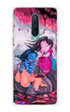 Radha Krishna Art OnePlus 8 Back Cover