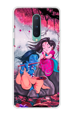Radha Krishna Art OnePlus 8 Back Cover