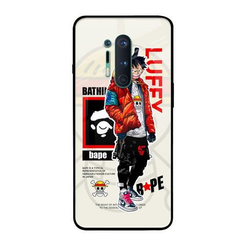 Bape Luffy OnePlus 8 Pro Glass Back Cover Online