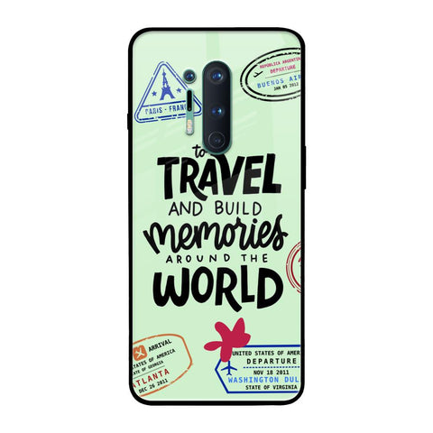 Travel Stamps OnePlus 8 Pro Glass Back Cover Online