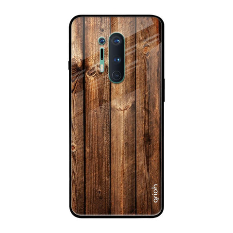 Timber Printed OnePlus 8 Pro Glass Back Cover Online