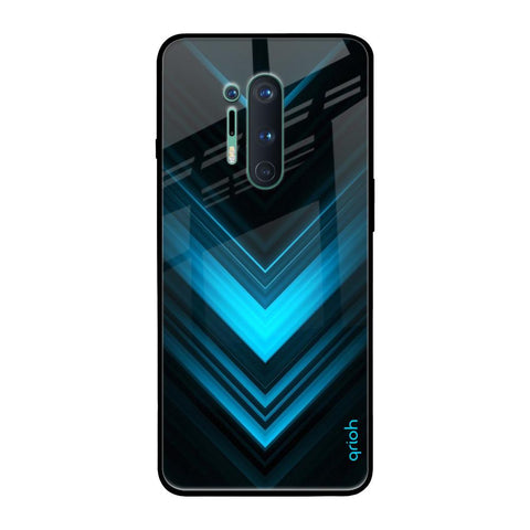 Vertical Blue Arrow OnePlus 8 Pro Glass Back Cover Online