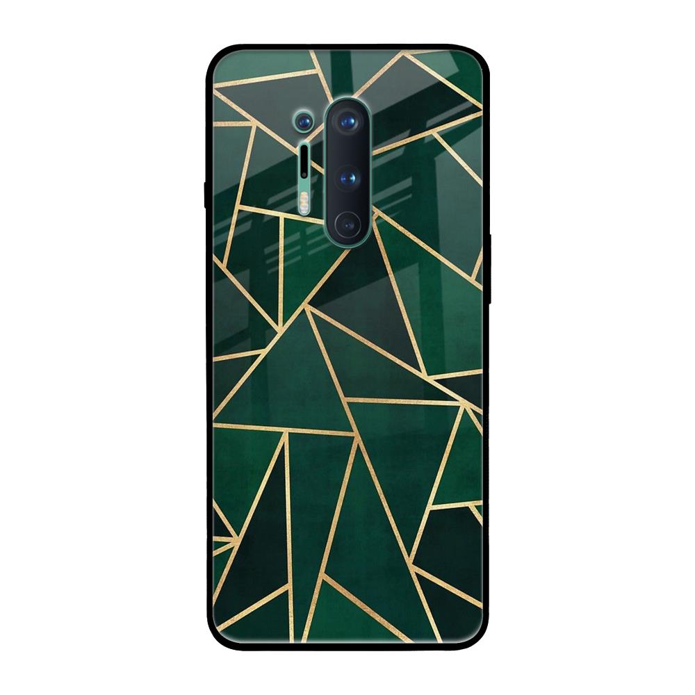 Abstract Green OnePlus 8 Pro Glass Back Cover Online