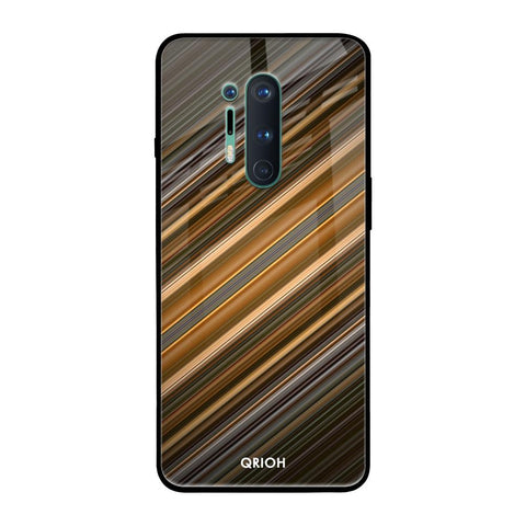 Diagonal Slash Pattern OnePlus 8 Pro Glass Back Cover Online