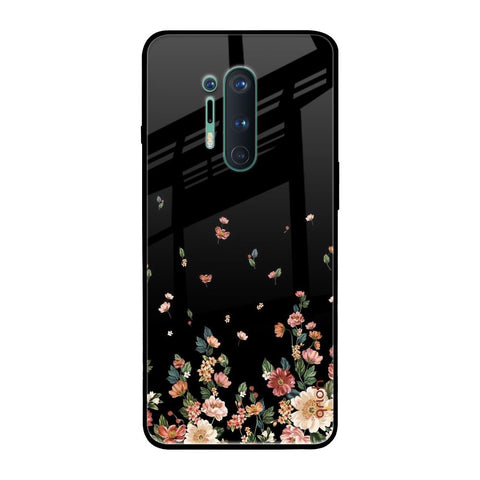 Floating Floral Print OnePlus 8 Pro Glass Back Cover Online