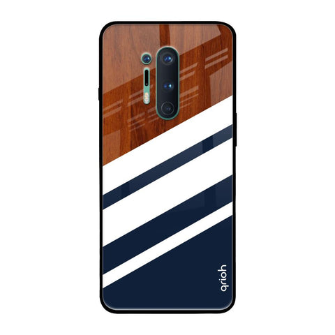 Bold Stripes OnePlus 8 Pro Glass Back Cover Online