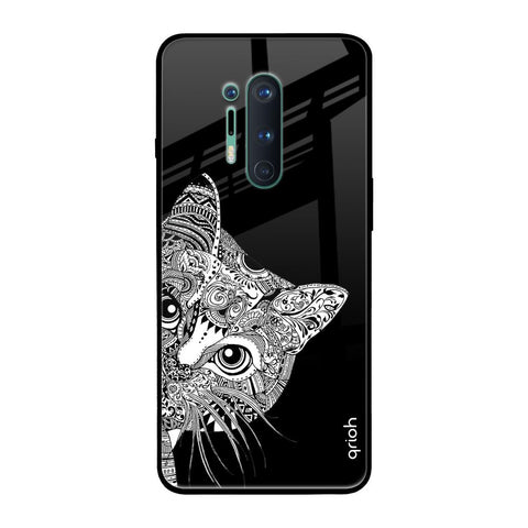 Kitten Mandala OnePlus 8 Pro Glass Back Cover Online