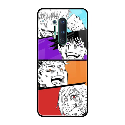 Anime Sketch OnePlus 8 Pro Glass Back Cover Online