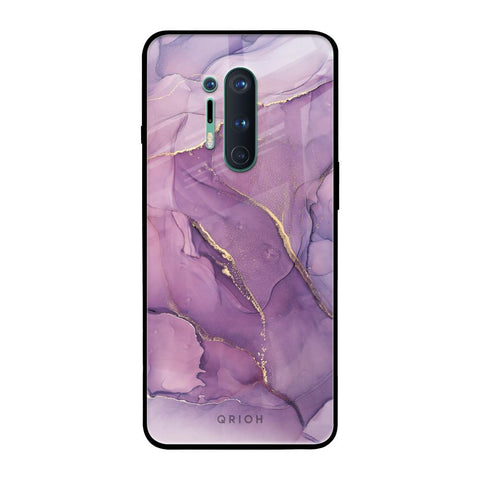Purple Gold Marble OnePlus 8 Pro Glass Back Cover Online