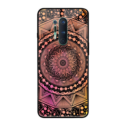 Floral Mandala OnePlus 8 Pro Glass Back Cover Online