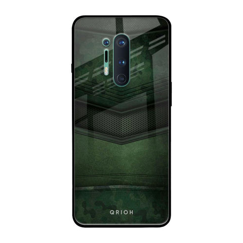 Green Leather OnePlus 8 Pro Glass Back Cover Online
