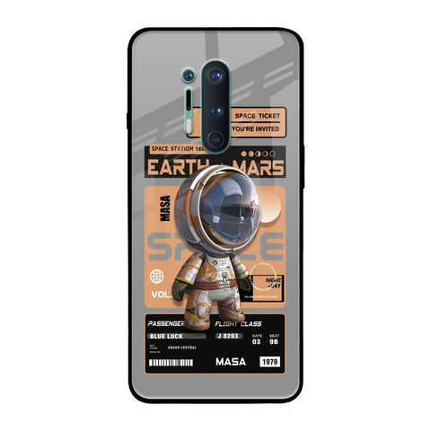 Space Ticket OnePlus 8 Pro Glass Back Cover Online