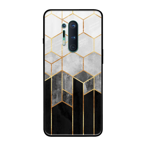 Tricolor Pattern OnePlus 8 Pro Glass Back Cover Online