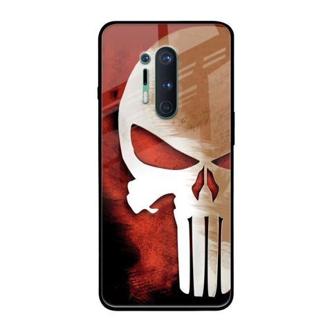 Red Skull OnePlus 8 Pro Glass Back Cover Online