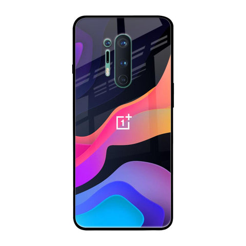 Colorful Fluid OnePlus 8 Pro Glass Back Cover Online