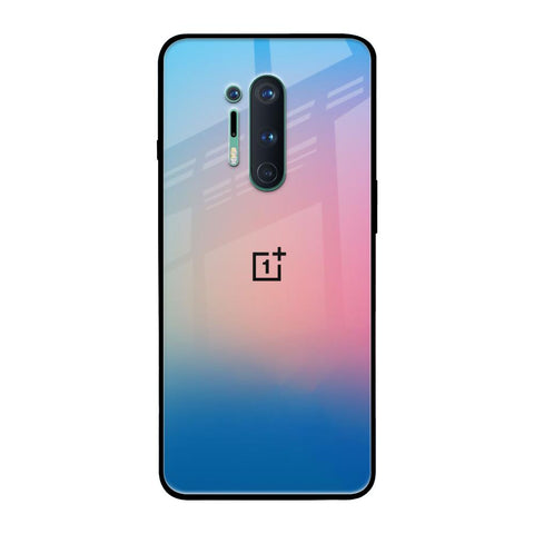 Blue & Pink Ombre OnePlus 8 Pro Glass Back Cover Online