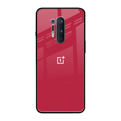Solo Maroon OnePlus 8 Pro Glass Back Cover Online