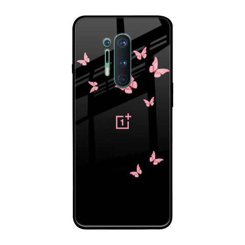 Fly Butterfly OnePlus 8 Pro Glass Back Cover Online