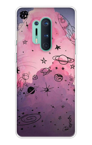 Space Doodles Art OnePlus 8 Pro Back Cover