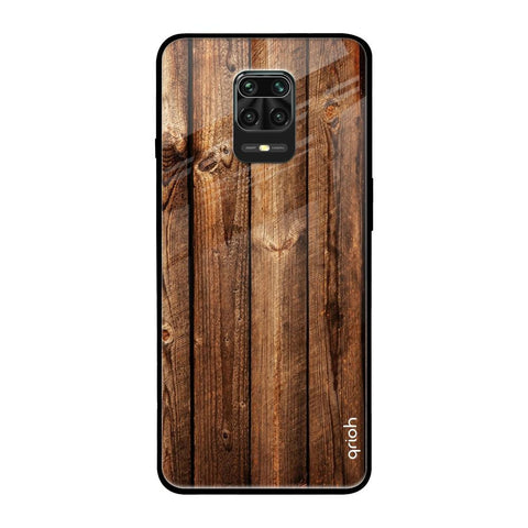 Timber Printed Redmi Note 9 Pro Max Glass Back Cover Online