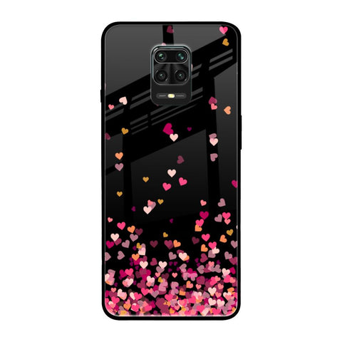 Heart Rain Fall Redmi Note 9 Pro Max Glass Back Cover Online