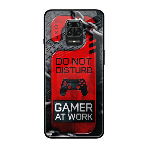 Do No Disturb Redmi Note 9 Pro Max Glass Back Cover Online