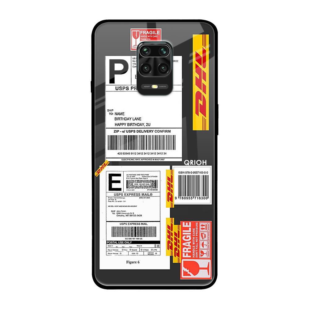 Cool Barcode Label Redmi Note 9 Pro Max Glass Back Cover Online