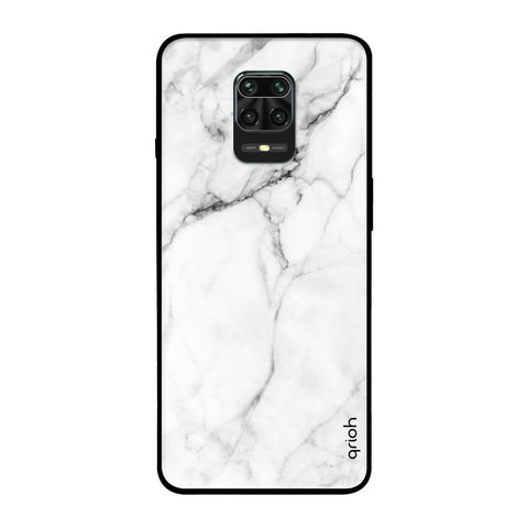Modern White Marble Redmi Note 9 Pro Max Glass Back Cover Online