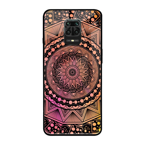 Floral Mandala Redmi Note 9 Pro Max Glass Back Cover Online