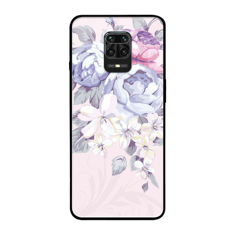 Elegant Floral Redmi Note 9 Pro Max Glass Back Cover Online
