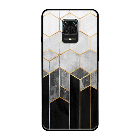 Tricolor Pattern Redmi Note 9 Pro Max Glass Back Cover Online