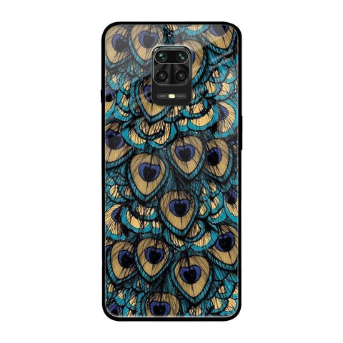Peacock Feathers Redmi Note 9 Pro Max Glass Cases & Covers Online