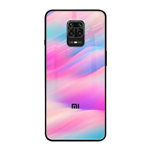 Colorful Waves Redmi Note 9 Pro Max Glass Cases & Covers Online