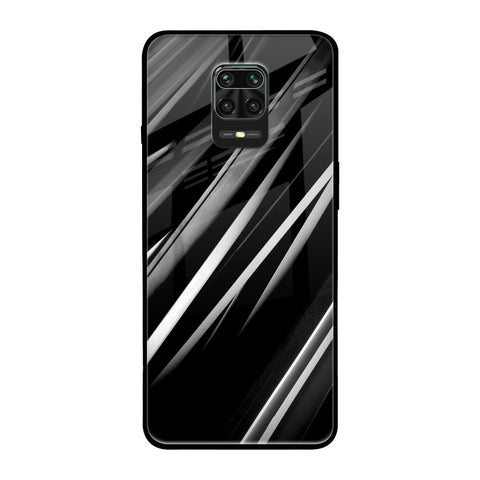 Black & Grey Gradient Redmi Note 9 Pro Max Glass Cases & Covers Online