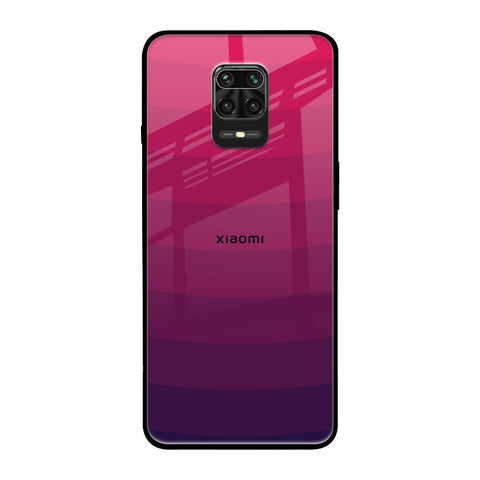 Wavy Pink Pattern Redmi Note 9 Pro Max Glass Back Cover Online