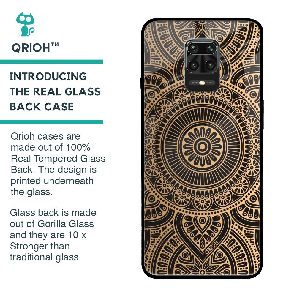 Luxury Mandala Glass Case for Redmi Note 9 Pro Max