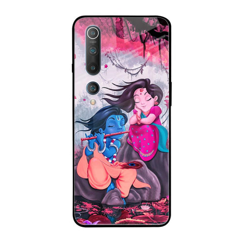 Radha Krishna Art Xiaomi Mi 10 Glass Back Cover Online