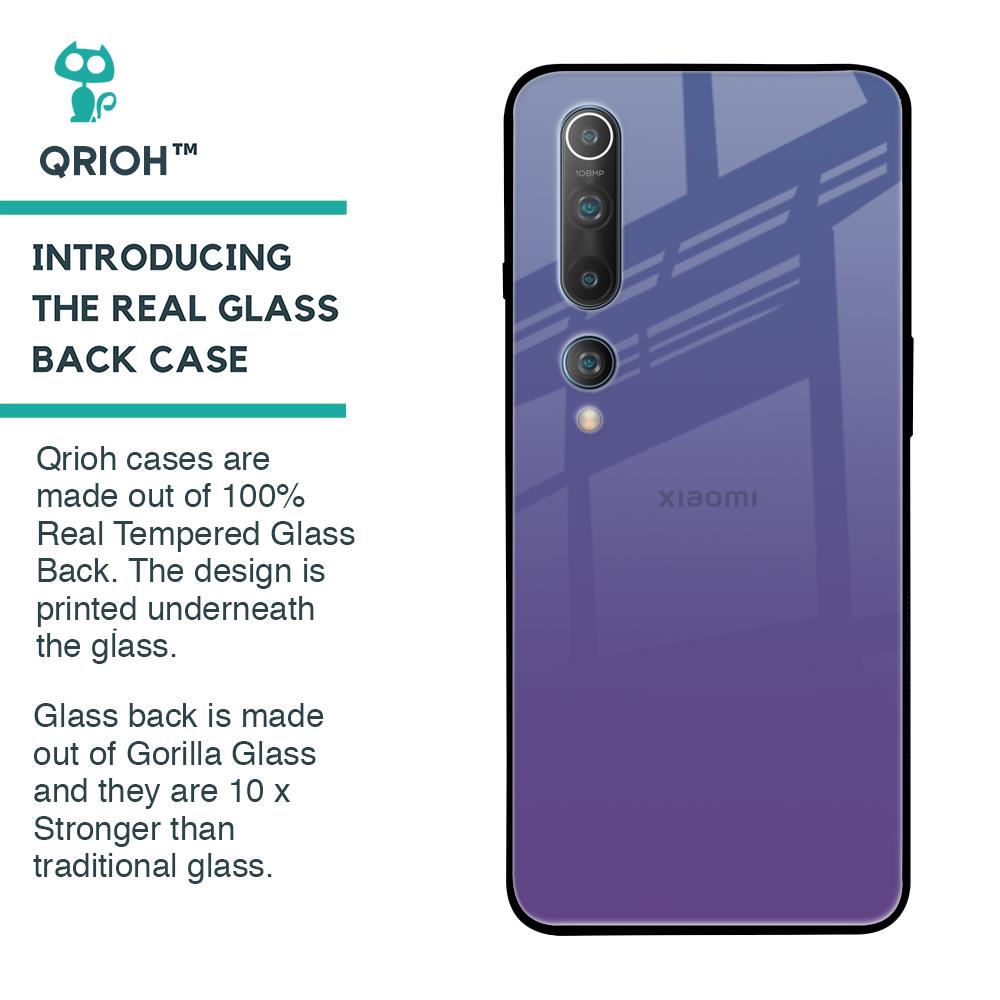 Indigo Pastel Glass Case For Xiaomi Mi 10
