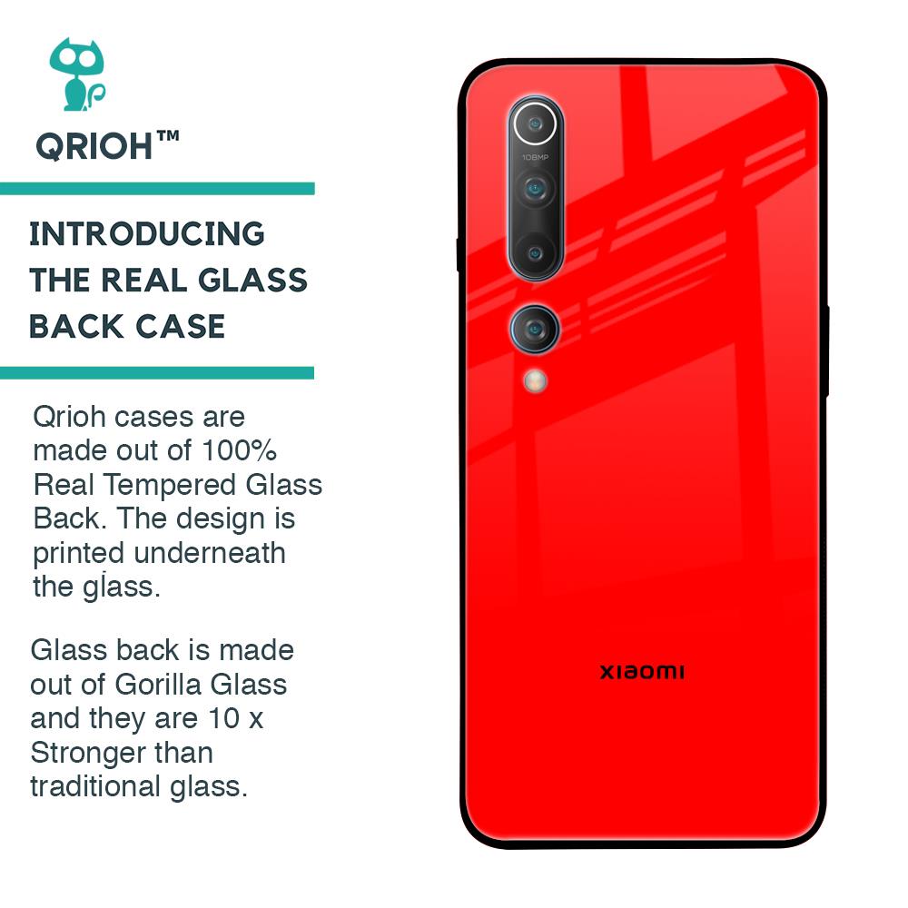 Blood Red Glass Case for Xiaomi Mi 10