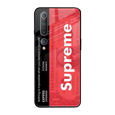 Supreme Ticket Xiaomi Mi 10 Pro Glass Back Cover Online
