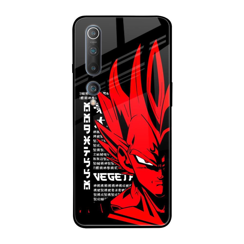 Red Vegeta Xiaomi Mi 10 Pro Glass Back Cover Online