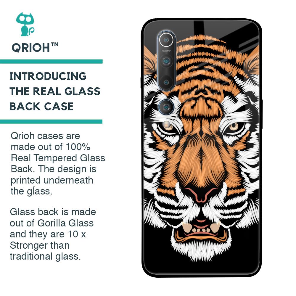 Angry Tiger Glass Case For Xiaomi Mi 10 Pro