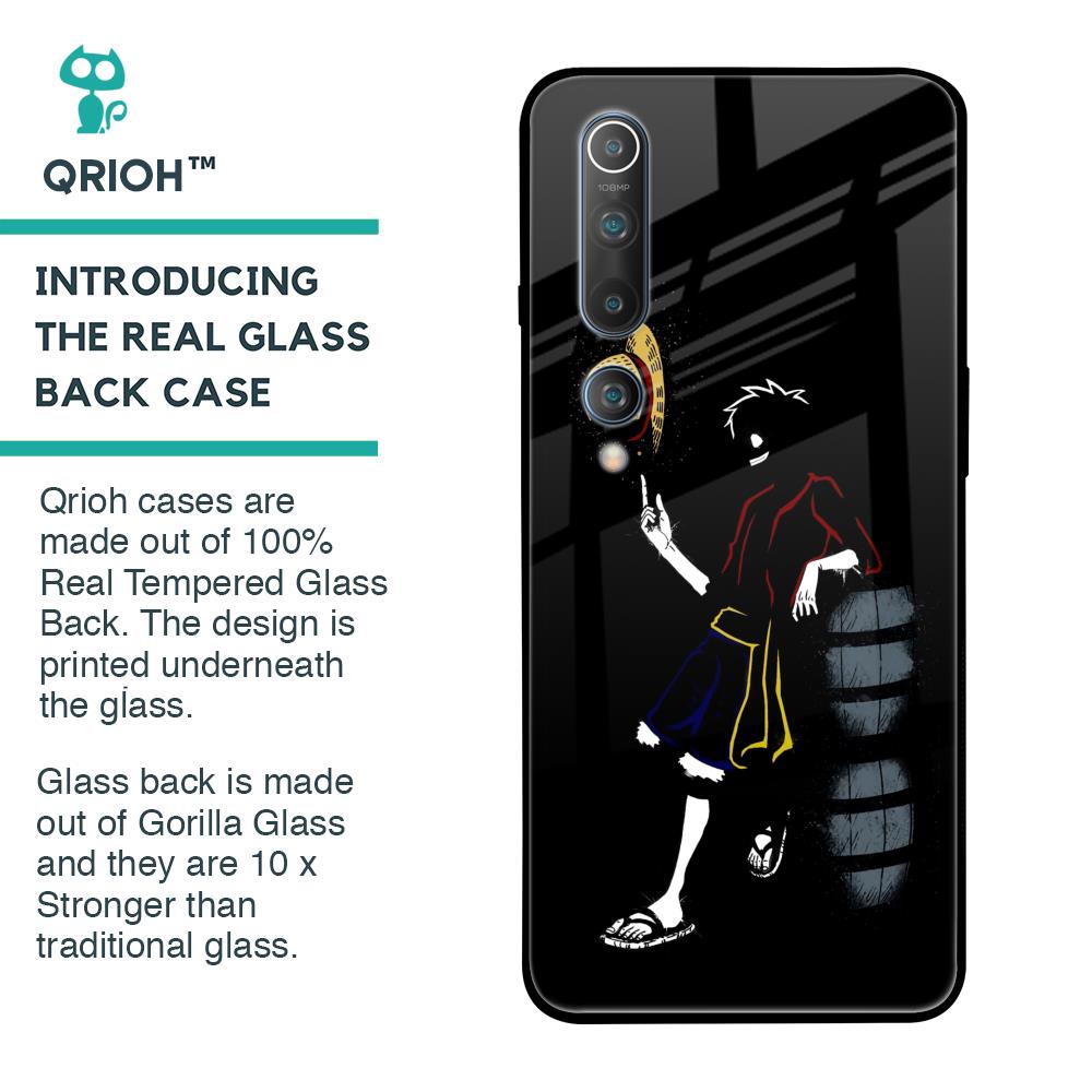Luffy Line Art Glass Case for Xiaomi Mi 10 Pro