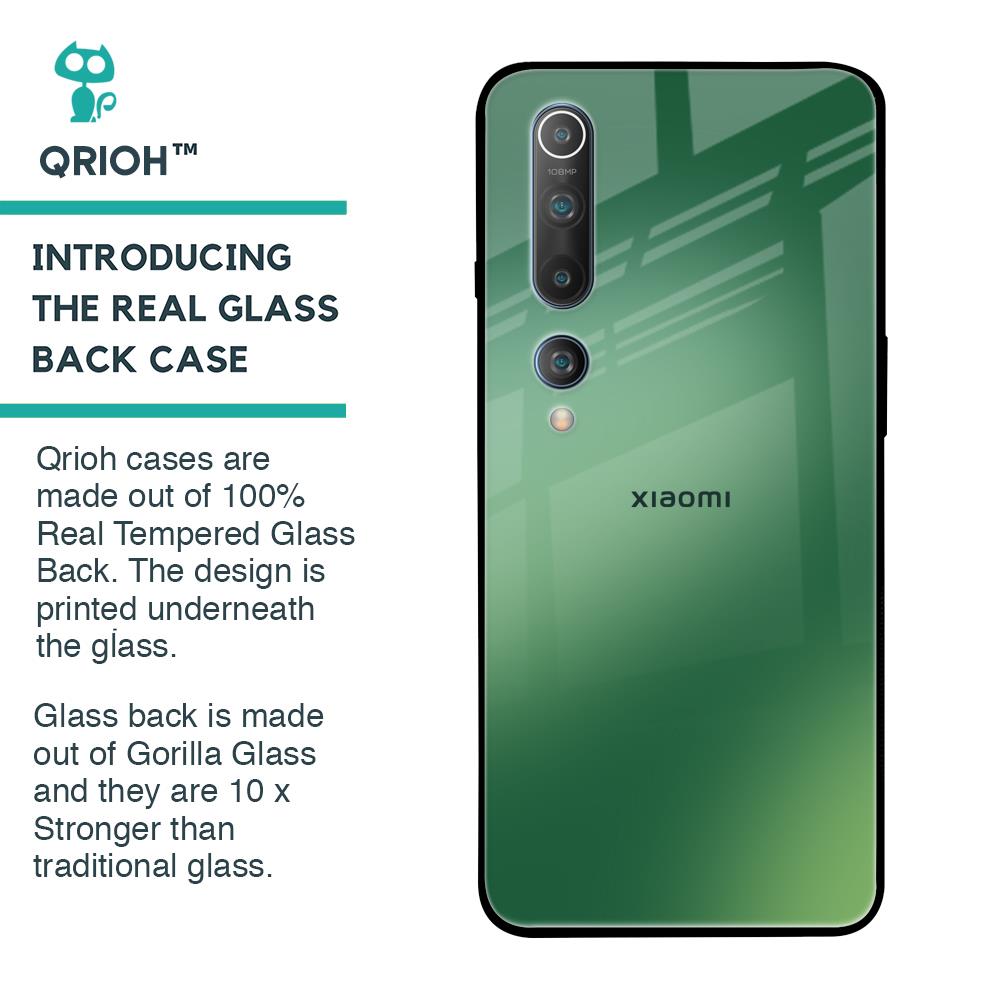 Green Grunge Texture Glass Case for Xiaomi Mi 10 Pro