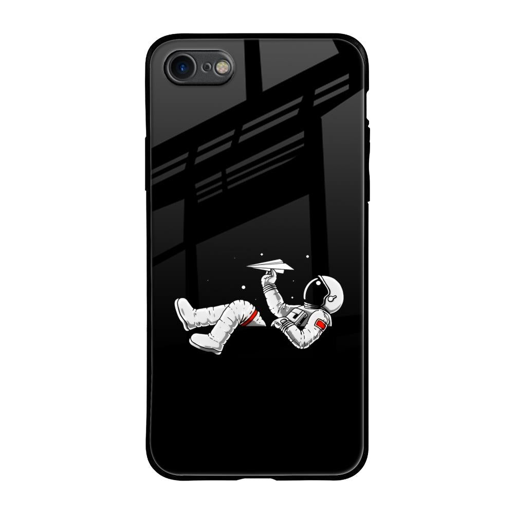 Space Traveller iPhone SE 2020 Glass Back Cover Online