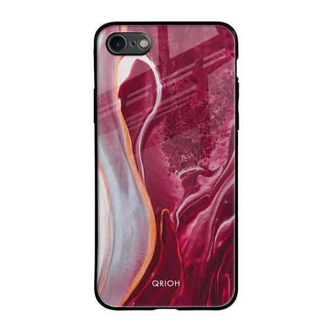 Crimson Ruby iPhone SE 2020 Glass Back Cover Online
