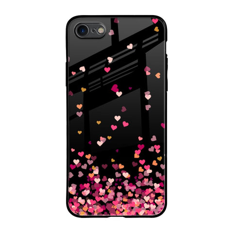 Heart Rain Fall iPhone SE 2020 Glass Back Cover Online