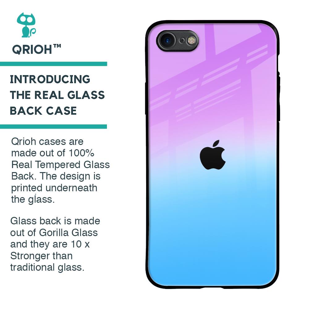 Unicorn Pattern Glass Case for iPhone SE 2020